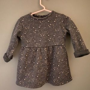 Paint splatter sweatshirt dress